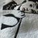 bath towel with Audrey Hepburn design embroidered