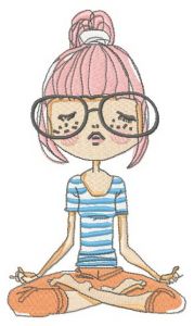 Radiant Yoga Passion embroidery design