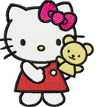 Hello Kitty Puppeteer machine embroidery design