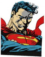 Superman 2 embroidery design