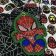 Embroidered patch with chibi spiderman design