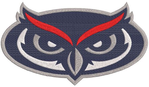 Florida Atlantic Owls Primary logo embroidery design
