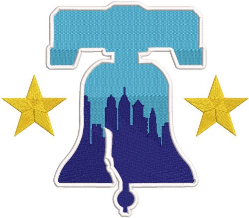 Philadelphia Phillies City Connect cap logo embroidery design