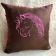 Cushion with sleeping unicorn free embroidery design
