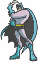 Batman hero embroidery design