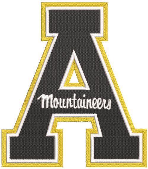 Appalachian State Mountaineers A logo embroidery design
