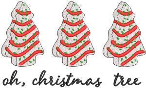 Oh Christmas Tree embroidery design