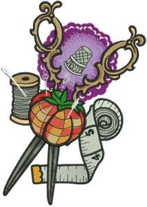Sewer's set embroidery design