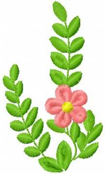 Flower free embroidery design 9