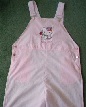 Baby dress with Hello Kitty embroidery design