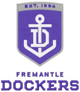 Fremantle Dockers logo embroidery design
