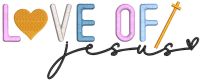 Love Of Jesus embroidery design
