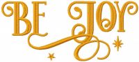 Be joy free embroidery design
