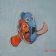 Embroidered Nemo and dory design on bag