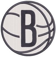 Brooklyn Nets Alternate Logo 2025 embroidery design