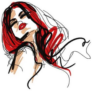 Born to be free embroidery design