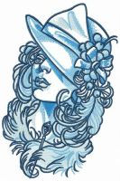 Mary Poppins embroidery design