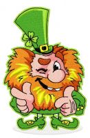 Leprechaun embroidery design