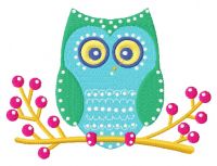 Winter owl 2 embroidery design