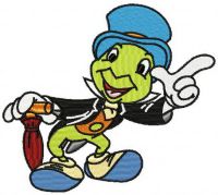 Jiminy Cricket 2 embroidery design