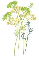 Kostenloses Wildblumen-Stickdesign