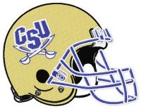 Charleston Southern Buccaneers helmet embroidery design