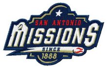 San Antonio Missions logo embroidery design