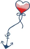 With love at sea free embroidery design