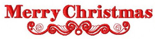 Merry Christmas 4 machine embroidery design
