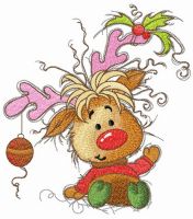 I just decorated Christmas tree embroidery design