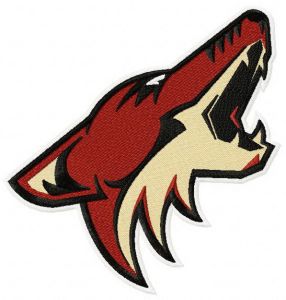 Phoenix Coyotes logo embroidery design