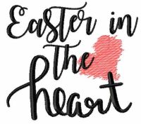 Easter in the heart free embroidery design