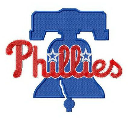 Philadelphia Phillies logo machine embroidery design