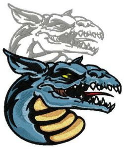 Dragon's shadow 5 embroidery design