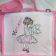 Bag with ballet girl embroidery design