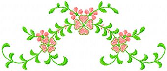 flower free pattern embroidery design