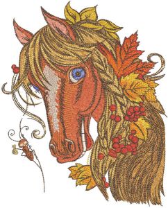 Bright Autumn horse