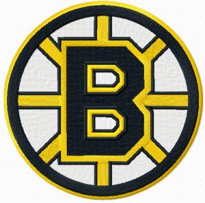 Boston Bruins Logo embroidery design