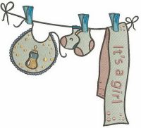 It's a girl 4 embroidery design