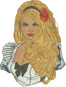Alice in Wonderland new look embroidery design