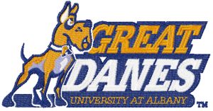 Albany Great Danes University at Albany logo embroidery design