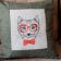 Cute embroidered pillowcase with cat design
