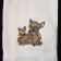 Bath towel with bambi embroidered design
