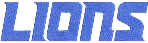 Detroit Lions Wordmark Logo embroidery design
