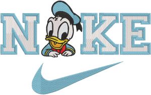 Nike logo Little Duck embroidery design