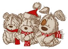 Christmas songs 6 embroidery design