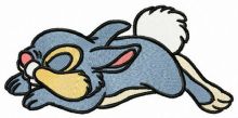 Thumper sleeps embroidery design