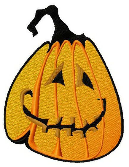 Happy pumpkin 2 machine embroidery design