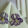 Iris embroidered napkins