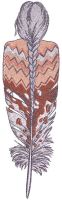 Feather poncho embroidery design